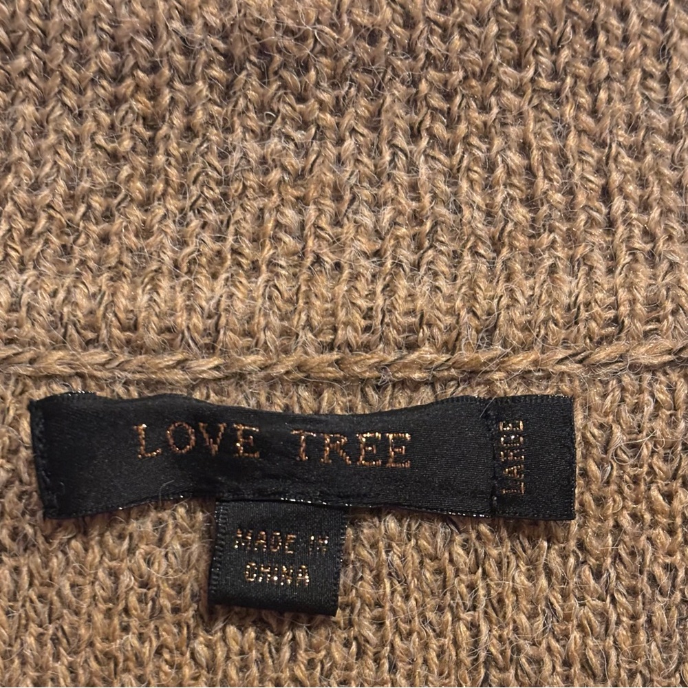 Women's Tan and Brown Cardigan - Picture 4 of 6